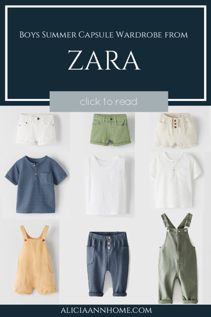 Kids and baby summer capsule wardrobe ideas from Zara